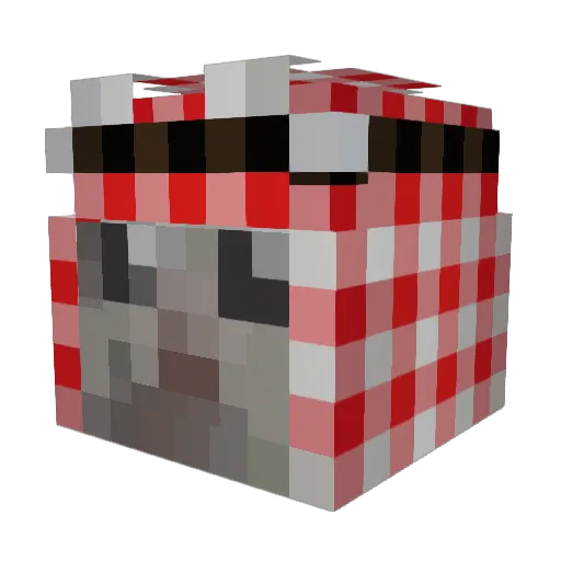 desmoduz Minecraft avatar head, 3D render