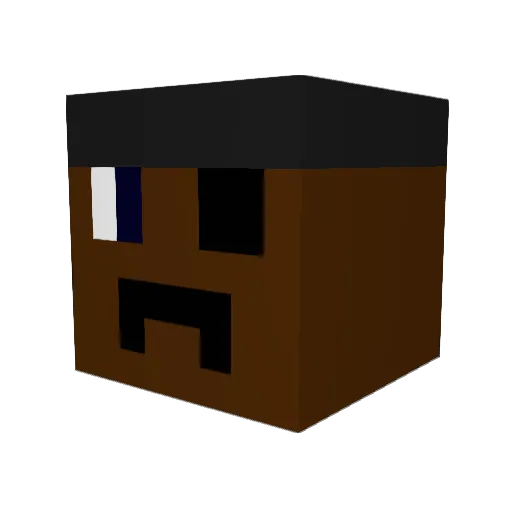 desmond69 Minecraft avatar head, 3D render