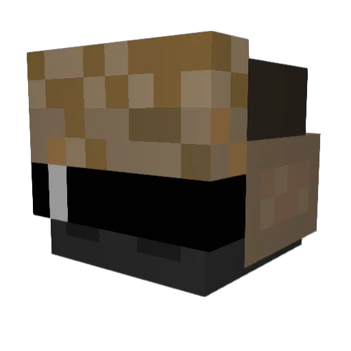 desmondg Minecraft avatar head, 3D render