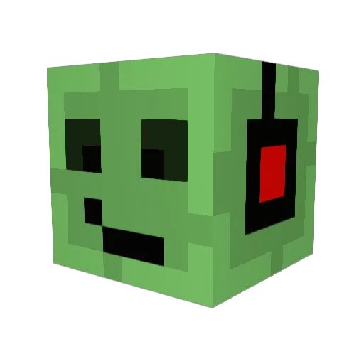 desmontor Minecraft avatar head, 3D render