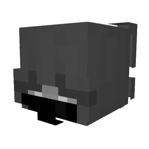 desmoronando Minecraft avatar head, 3D render