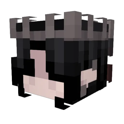 desopeach Minecraft avatar head, 3D render
