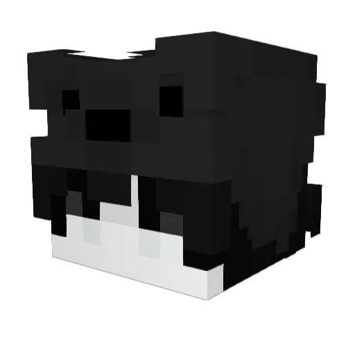 despairworld Minecraft avatar head, 3D render