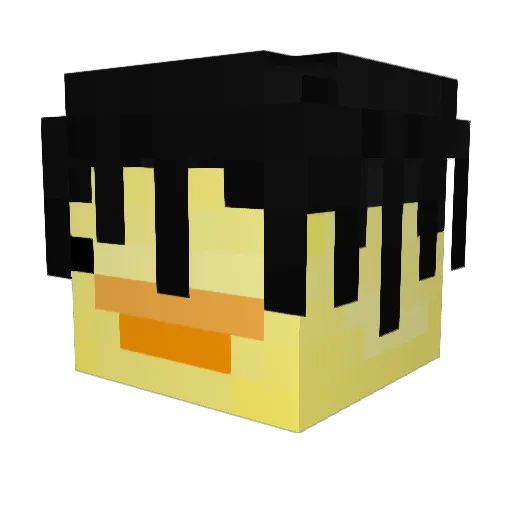 despalol Minecraft avatar head, 3D render