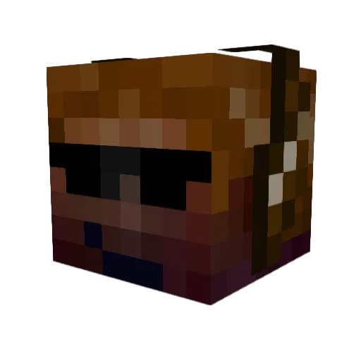 despoth Minecraft avatar head, 3D render