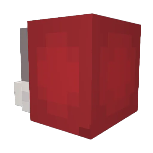 desregular Minecraft avatar head, 3D render