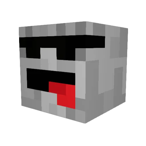 desservaux Minecraft avatar head, 3D render