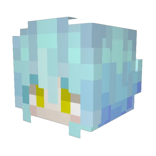 destaney Minecraft avatar head, 3D render