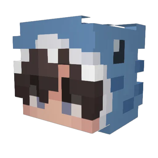 destekulacja Minecraft avatar head, 3D render