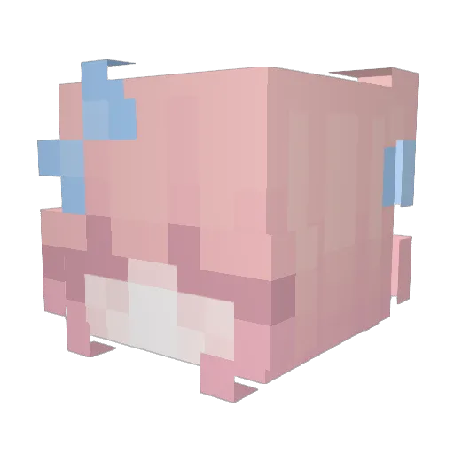 destiinyy Minecraft avatar head, 3D render