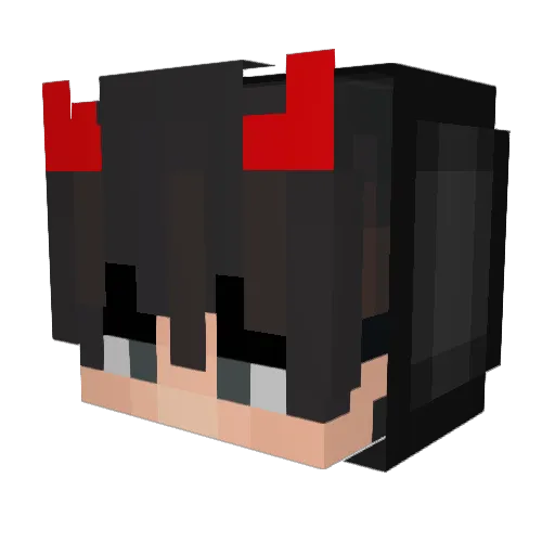 destiny821 Minecraft avatar head, 3D render
