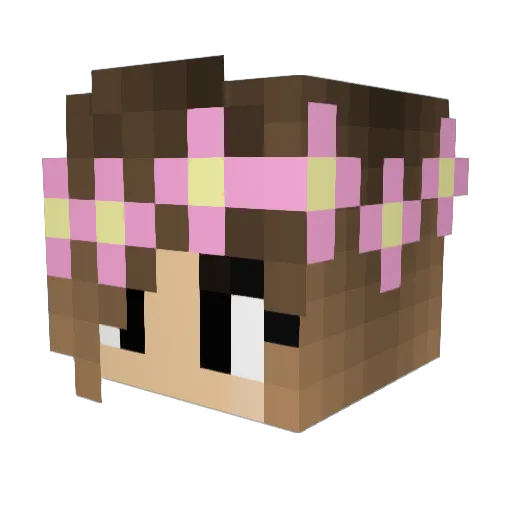 destormwolf Minecraft avatar head, 3D render