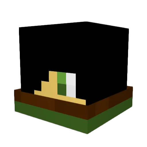 destro866 Minecraft avatar head, 3D render