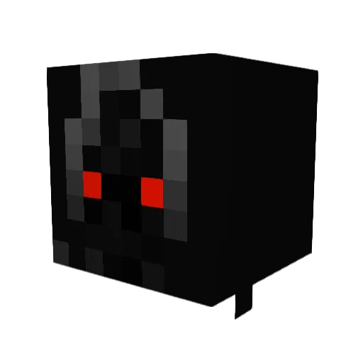 destrovic Minecraft avatar head, 3D render