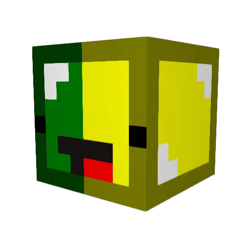 destroy123400 Minecraft avatar head, 3D render