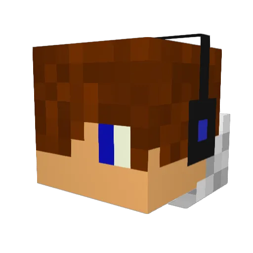 destroyer24_24 Minecraft avatar head, 3D render