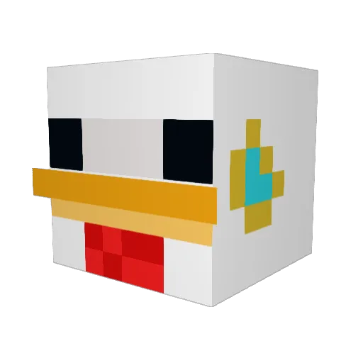 destroyer7929 Minecraft avatar head, 3D render