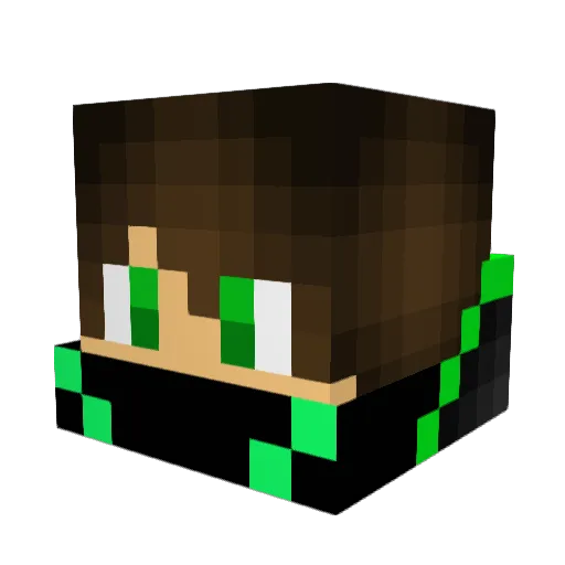 destroyersand Minecraft avatar head, 3D render