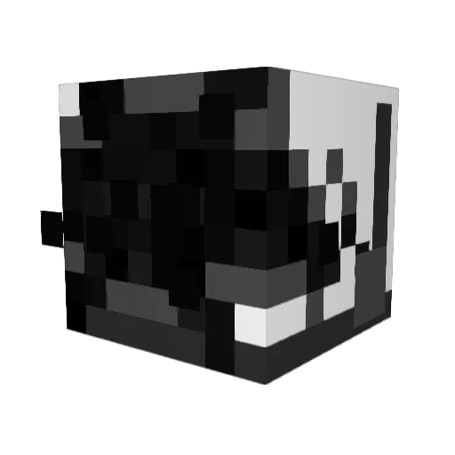 destruction20067 Minecraft avatar head, 3D render