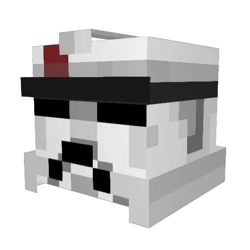 destructo6 Minecraft avatar head, 3D render