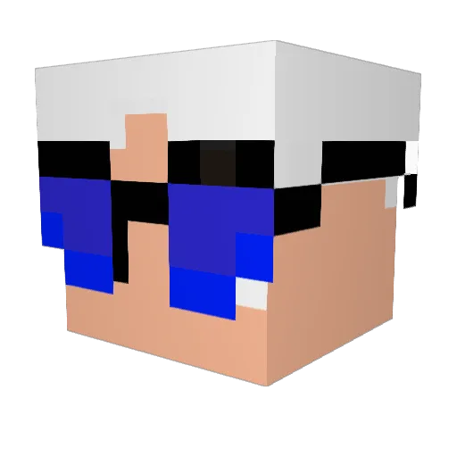 destyxzPRIME Minecraft avatar head, 3D render