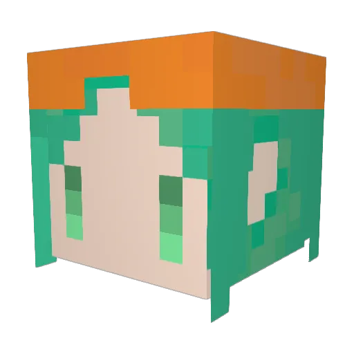 desusaizuK Minecraft avatar head, 3D render