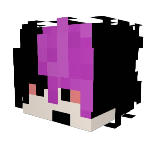 desvaneci Minecraft avatar head, 3D render