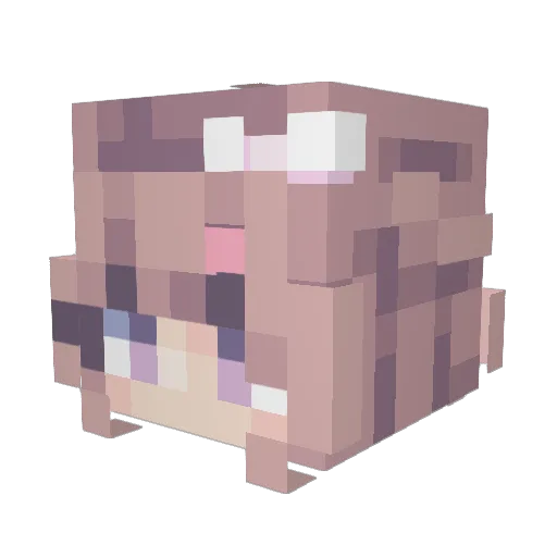 desyyluv Minecraft avatar head, 3D render