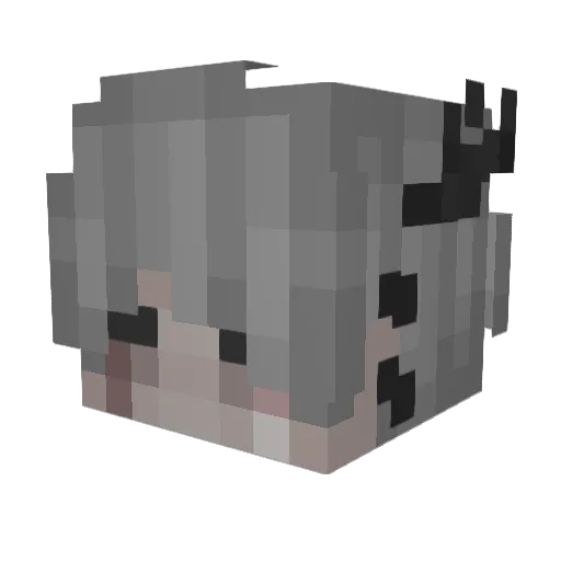 det_mak Minecraft avatar head, 3D render