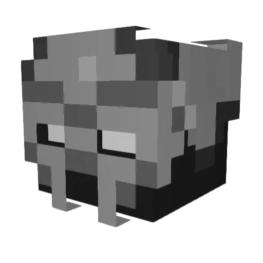detectt Minecraft avatar head, 3D render