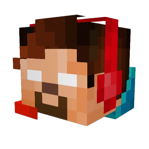 dethana Minecraft avatar head, 3D render