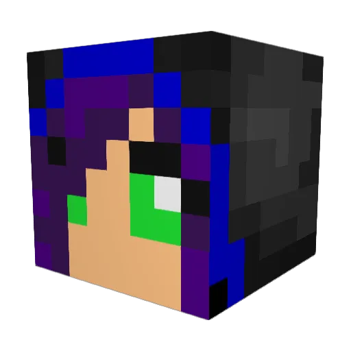 dethclone1 Minecraft avatar head, 3D render