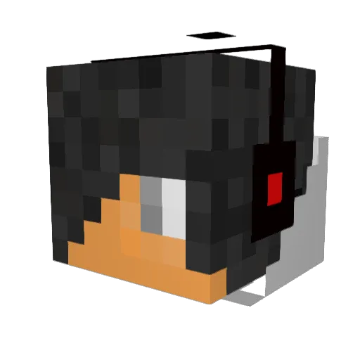 dethkid5oo Minecraft avatar head, 3D render