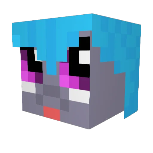 dethklok78 Minecraft avatar head, 3D render