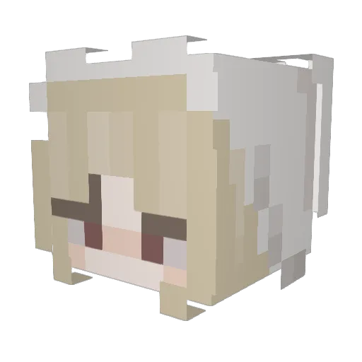 dethtrash Minecraft avatar head, 3D render