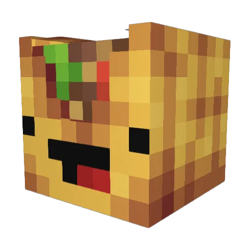 detoros Minecraft avatar head, 3D render