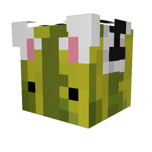 dettral Minecraft avatar head, 3D render