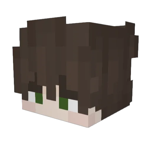 detxs Minecraft avatar head, 3D render