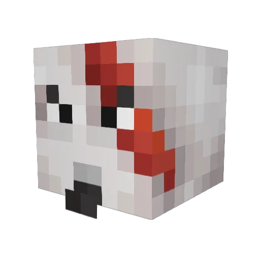 deusdaguerra5 Minecraft avatar head, 3D render