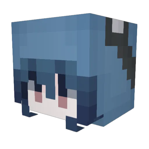 deusdemise Minecraft avatar head, 3D render