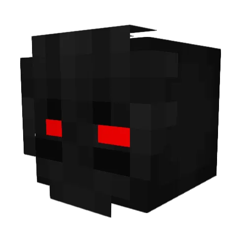 deusphus Minecraft avatar head, 3D render