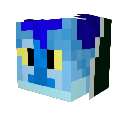 dev1234567890 Minecraft avatar head, 3D render