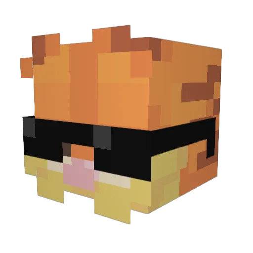 dev_____ Minecraft avatar head, 3D render