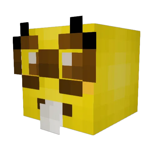 deveganico Minecraft avatar head, 3D render
