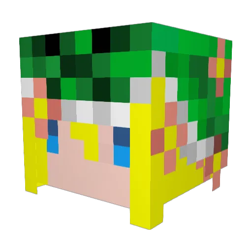 devenli123 Minecraft avatar head, 3D render