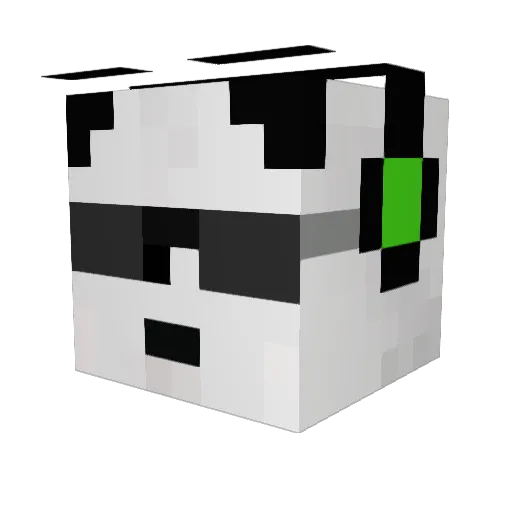 devesine Minecraft avatar head, 3D render