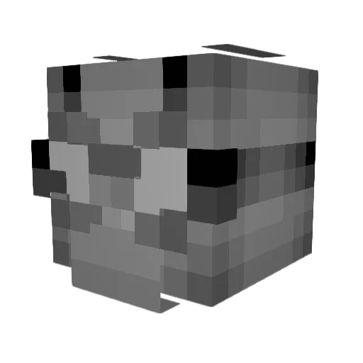 devex1 Minecraft avatar head, 3D render