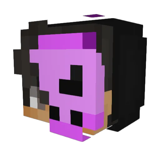 deviision Minecraft avatar head, 3D render