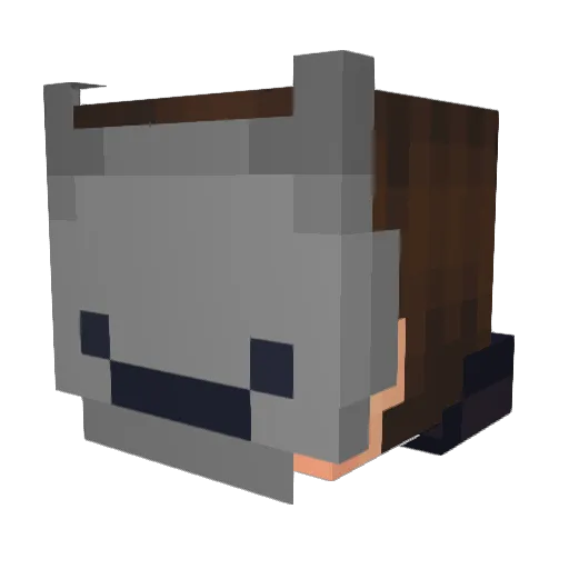devil135 Minecraft avatar head, 3D render
