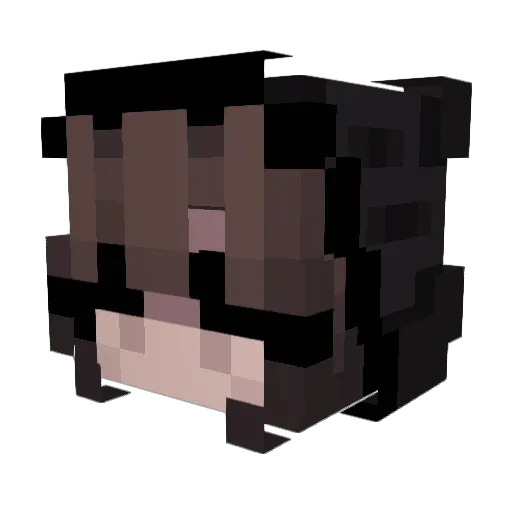 devilLizz Minecraft avatar head, 3D render